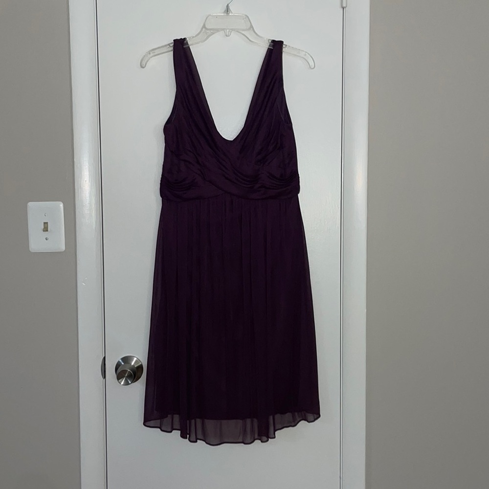 Size 8 David’s Bridal Plum Bridesmaid Dress